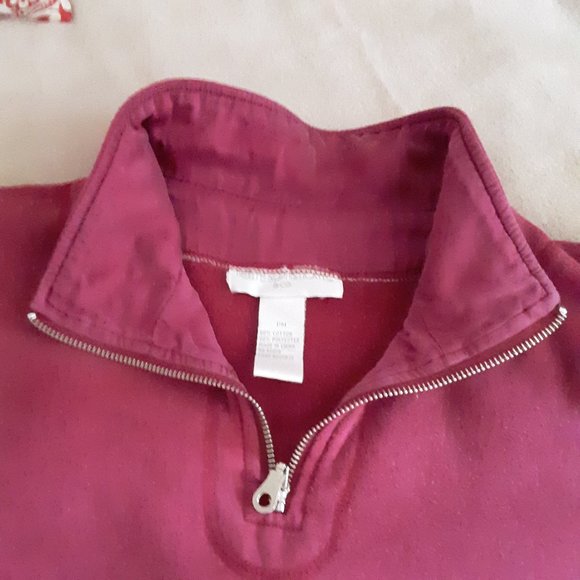 Burgundy 1/4 Zip Sweatshirt Sz PM - Picture 9 of 13